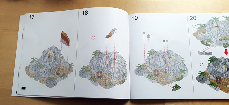 BlueBrixx Burg Blaustein – Bergfried und Vorburg Aufbau