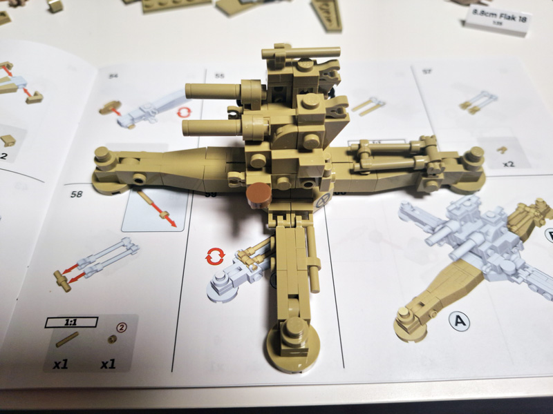 COBI 8.8cm Flak 18 3141 Aufbau