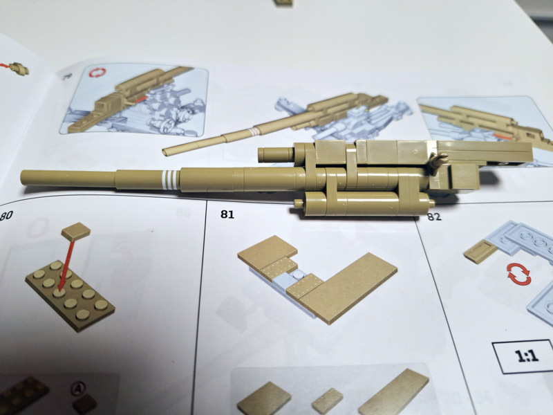 COBI 8.8cm Flak 18 3141 Aufbau