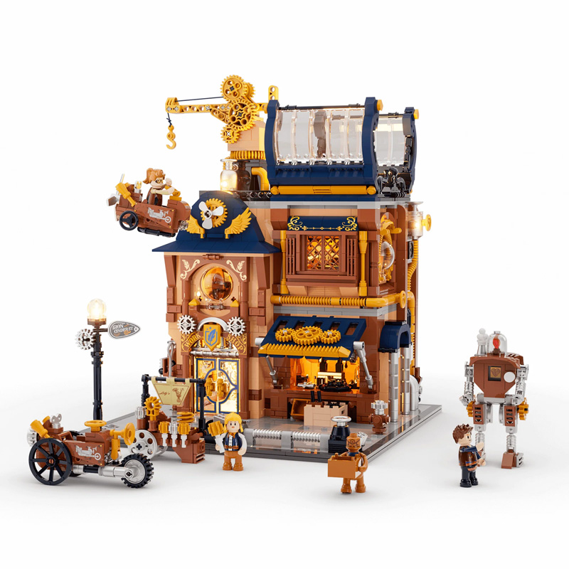 Lumibricks 11015 Steampunk Mechanical Workshop