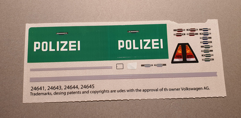 COBI Volkswagen Passat B1 & Caravan 24643 Aufbau Stickerbogen