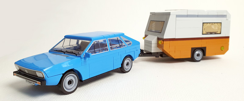 COBI Volkswagen Passat B1 & Caravan 24643 gebaut Auto und Anhänger