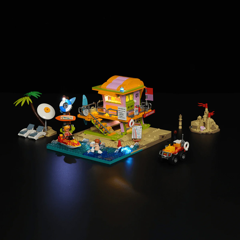 Lumibricks 18008 Beach Lifeguard Tower Strandrettungsturm Set beleuchtet