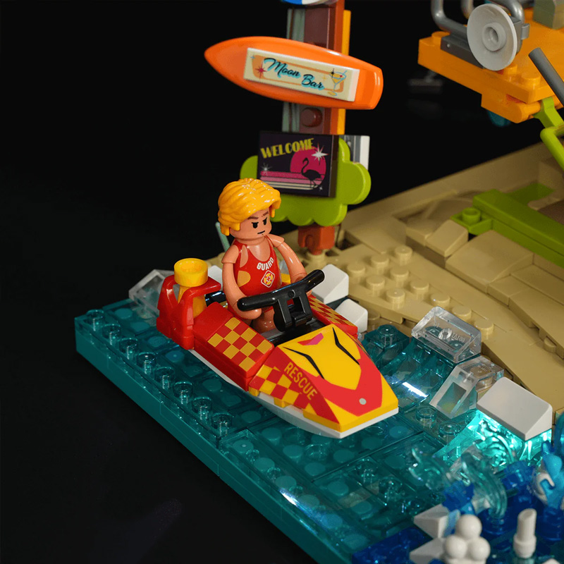 Lumibricks 18008 Beach Lifeguard Tower Strandrettungsturm Set beleuchtet