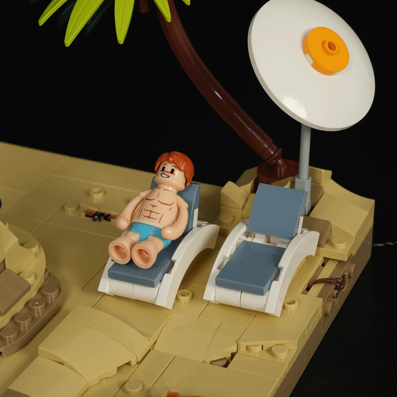 Lumibricks 18008 Beach Lifeguard Tower Strandrettungsturm Set beleuchtet