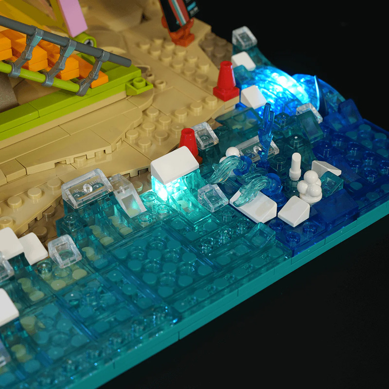 Lumibricks 18008 Beach Lifeguard Tower Strandrettungsturm Set beleuchtet