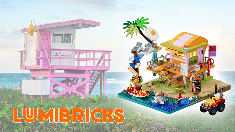 Lumibricks 18008 Beach Lifeguard Tower Strandrettungsturm Titel