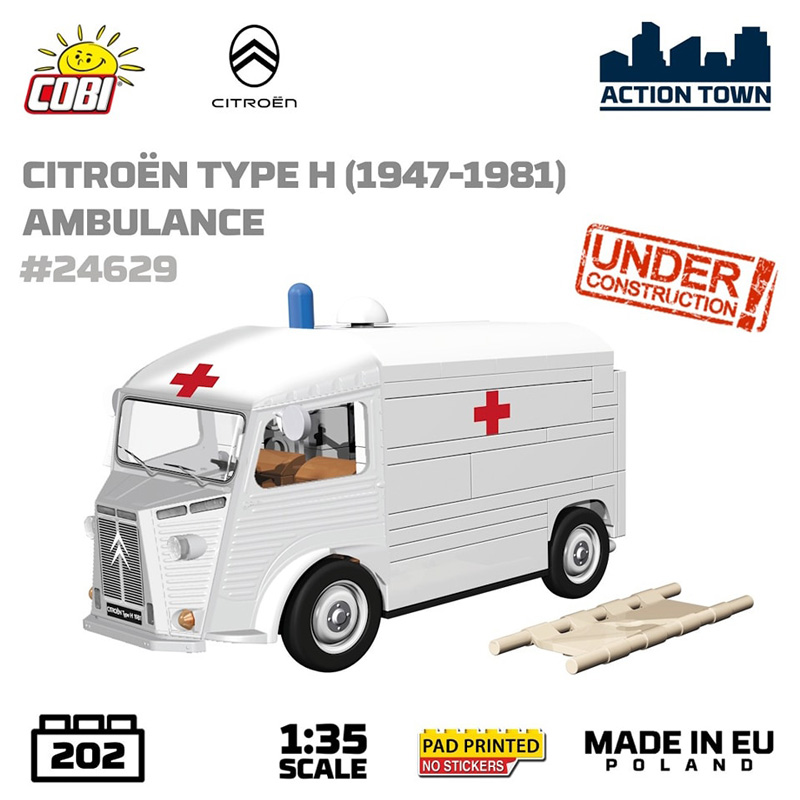 COBI 24629 Citroën Type H (1947-1981) Ambulance Ankündigung