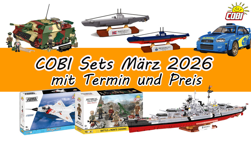 COBI Neuheiten März 2026 Titel