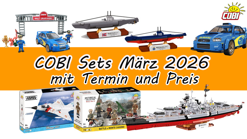 COBI Neuheiten März 2026 Titel