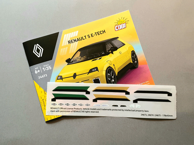 COBI Renault 5 E-Tech 24673 Aufbau