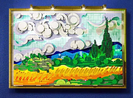 Lumibricks Weizenfeld mit Zypressen 21001