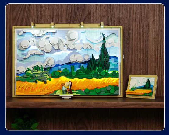 Lumibricks Weizenfeld mit Zypressen 21001