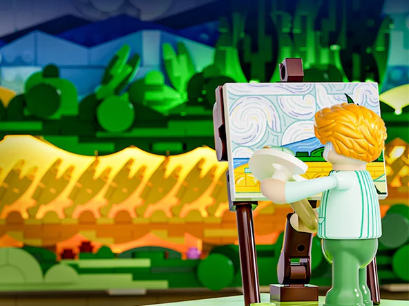 Lumibricks Weizenfeld mit Zypressen 21001