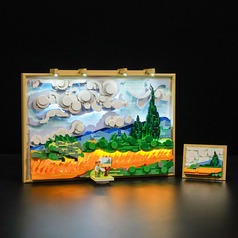 Lumibricks Weizenfeld mit Zypressen 21001