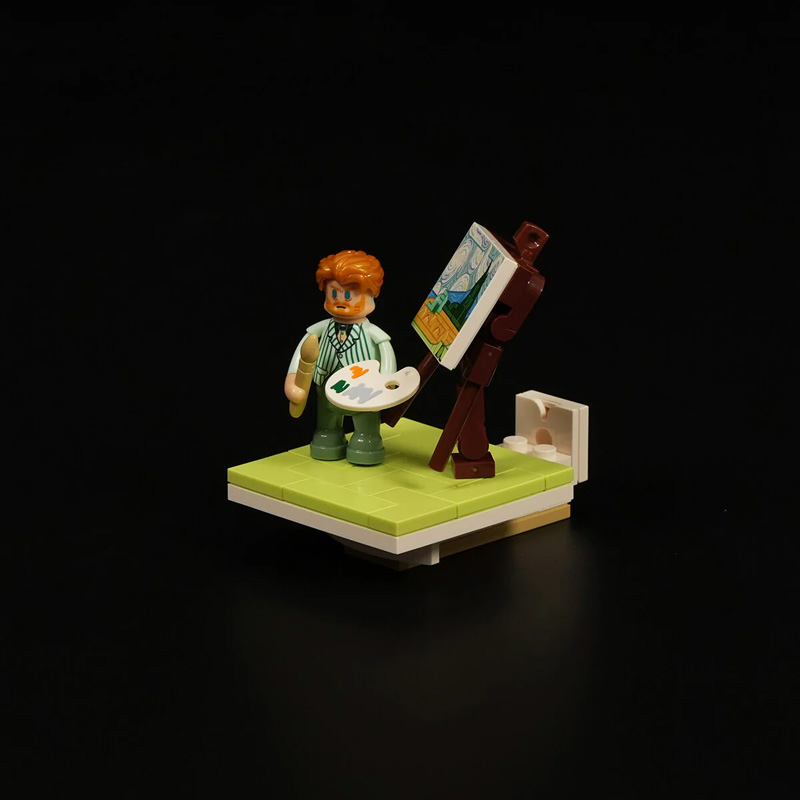 Lumibricks Weizenfeld mit Zypressen 21001