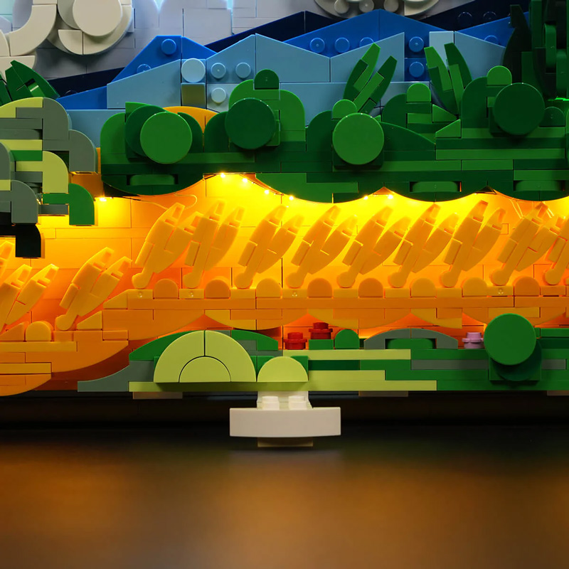 Lumibricks Weizenfeld mit Zypressen 21001