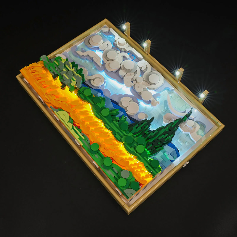 Lumibricks Weizenfeld mit Zypressen 21001