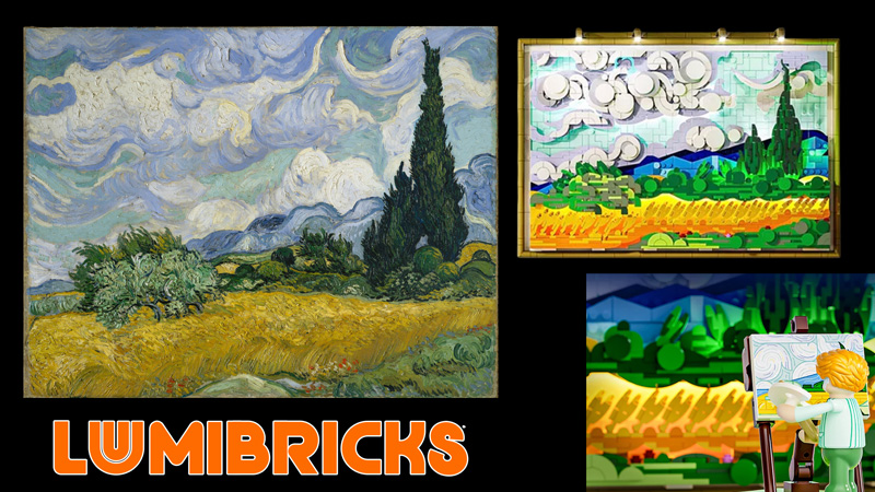 Lumibricks Weizenfeld mit Zypressen 21001 Titel