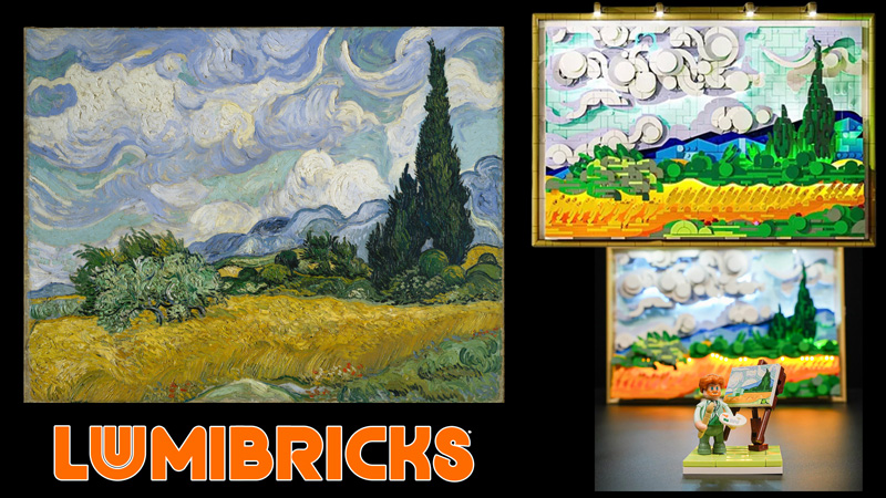 Lumibricks Weizenfeld mit Zypressen 21001 Titel 2