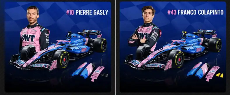 CaDA C64012W BWT Alpine Formula One Team A525