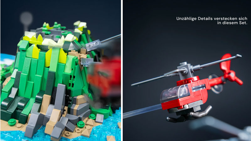 BlueBrixx Toteninsel Diorama Drei Fragezeichen 108817