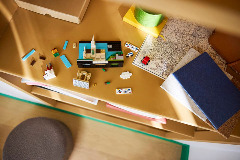 LEGO Postkarte aus Deutschland 40954 Aufbau