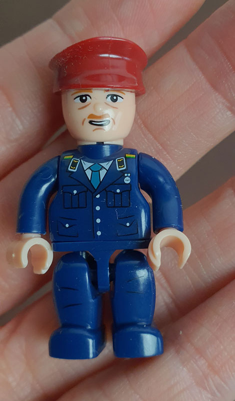 BlueBrixx Minifiguren Deutsche Bundesbahn Personal 108565 Figur