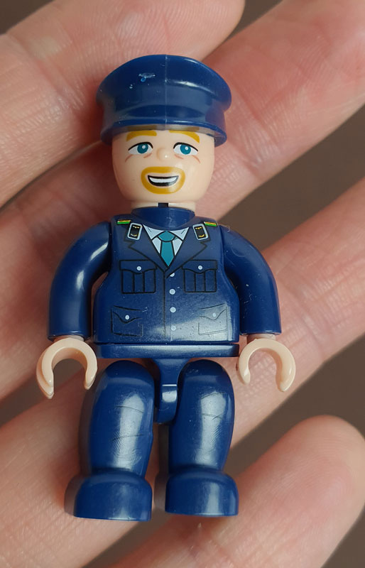 BlueBrixx Minifiguren Deutsche Bundesbahn Personal 108565 Figur