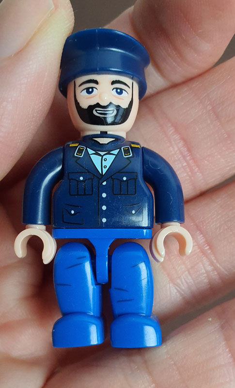 BlueBrixx Minifiguren Deutsche Bundesbahn Personal 108565 Figur