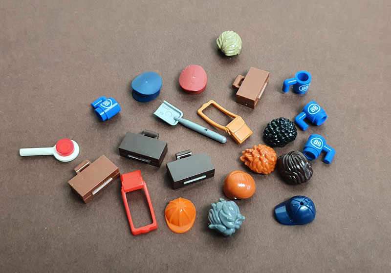 BlueBrixx Minifiguren Deutsche Bundesbahn Personal 108565 Zubehör