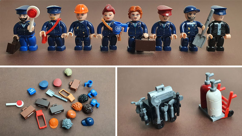 BlueBrixx Minifiguren Deutsche Bundesbahn Personal 108565 Titel