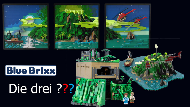 BlueBrixx Toteninsel Diorama Drei Fragezeichen 108817 Titel