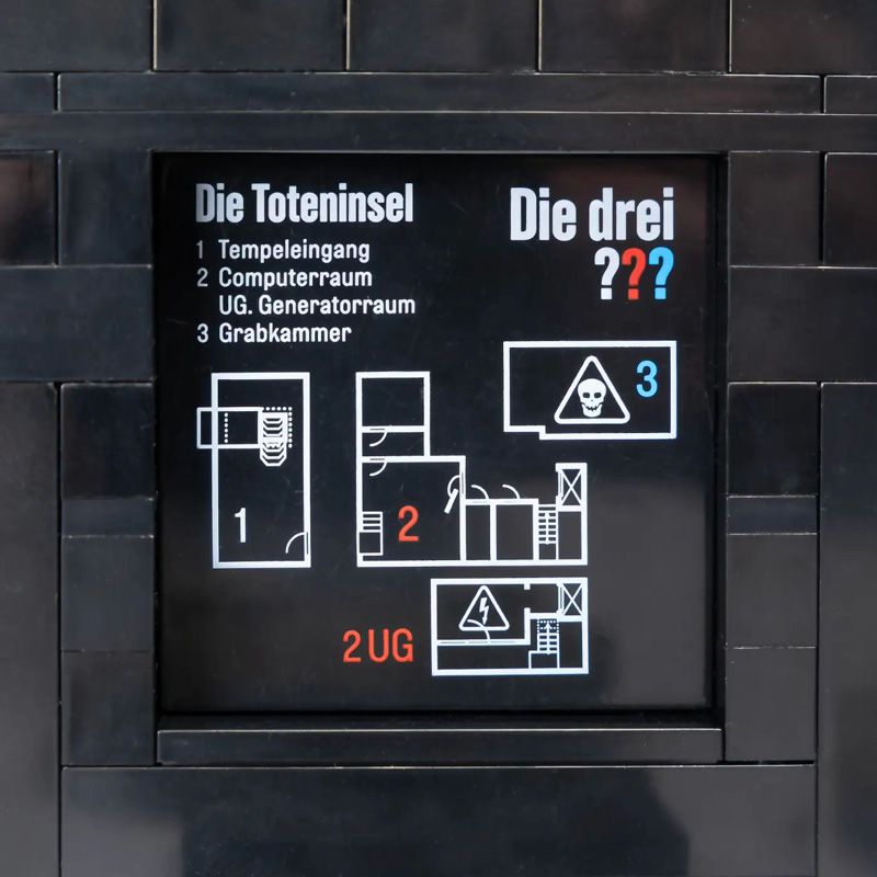 BlueBrixx Toteninsel Tempeleingang Drei Fragezeichen 108818