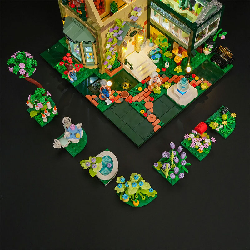 Lumibricks 10013 Garden Cottage Detail