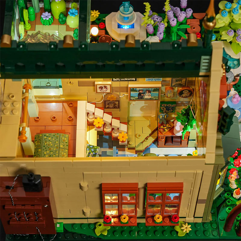 Lumibricks 10013 Garden Cottage Detail