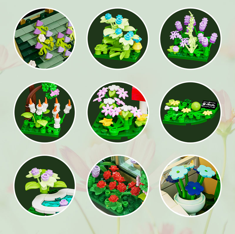 Lumibricks 10013 Garden Cottage Detail