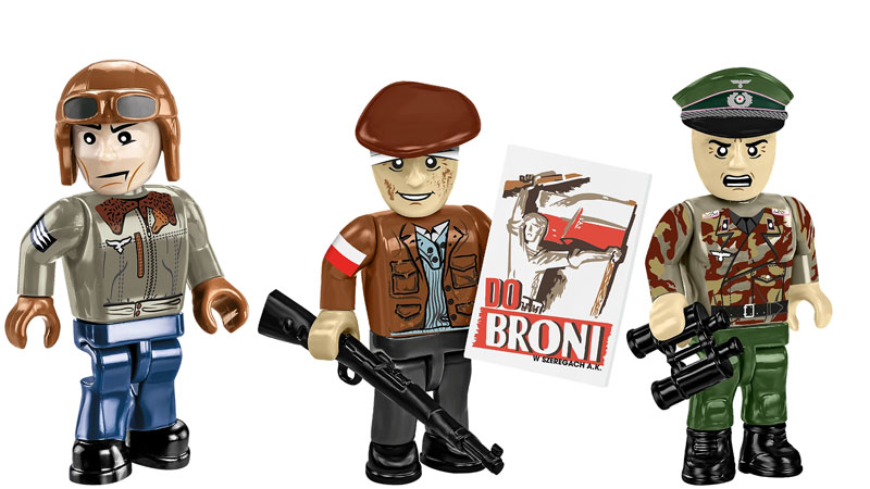 COBI Minifiguren Gesichter Collage