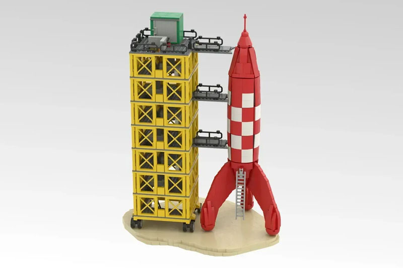 LEGO Die Mondrakete von Tintin Tim und Struppi 21367 Fan-Entwurf