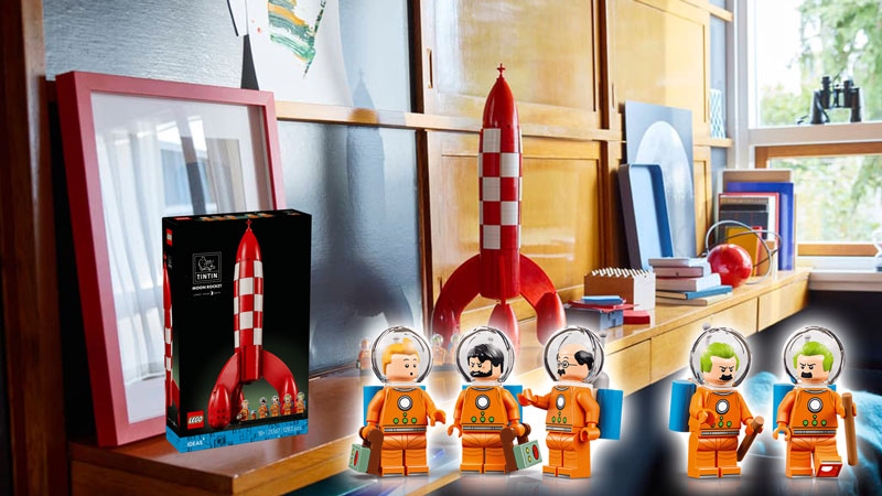 LEGO Die Mondrakete von Tintin Tim und Struppi 21367 Titel