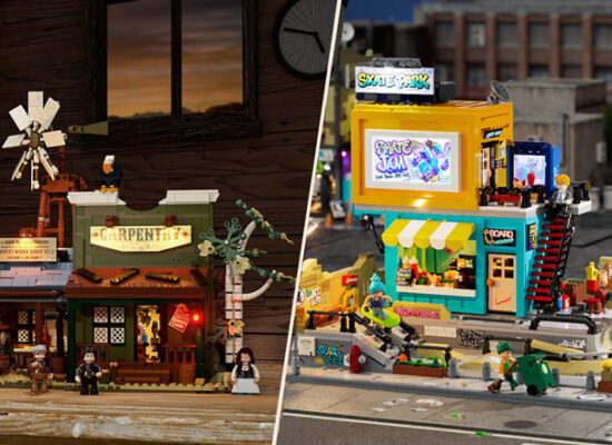 Neu bei Lumibricks: Western Carpentry Workshop (14015) und Skatepark (19011)