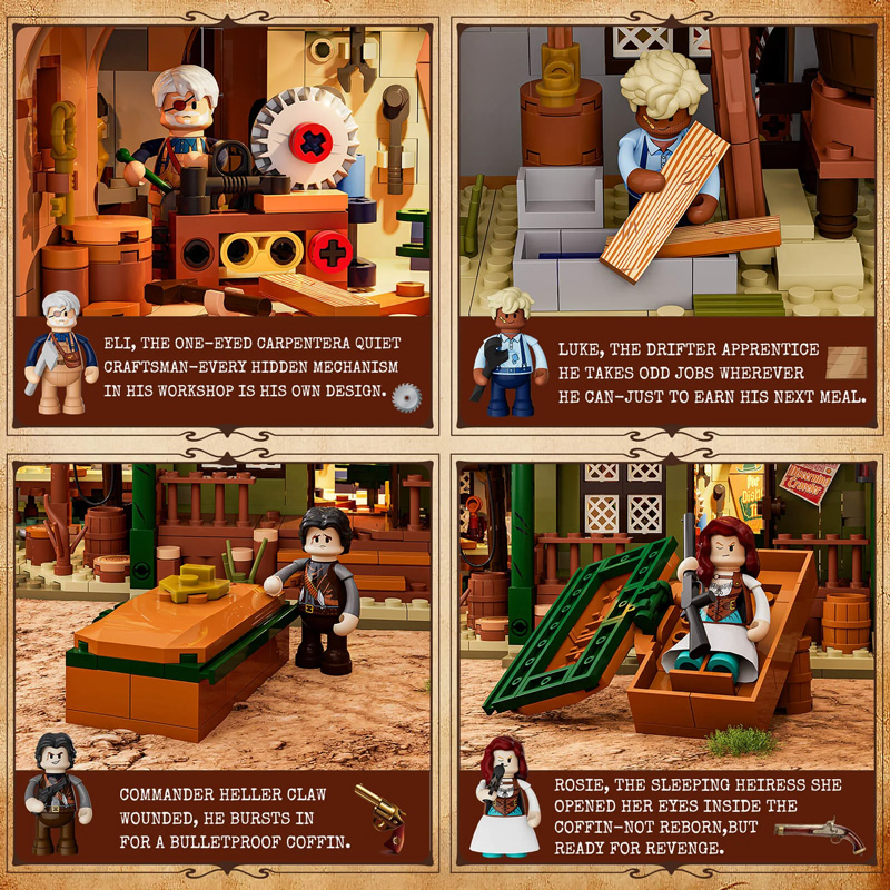 Lumibricks 14015 Westerntischlerei Western Carpentry Workshop