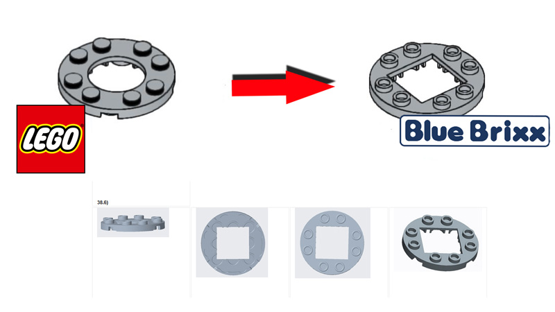 BlueBrixx LEGO geschützte Teile Titel