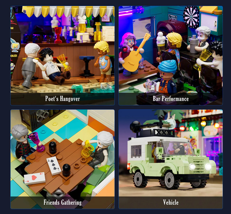 Lumibricks 18009 Moon Bar Setdetail