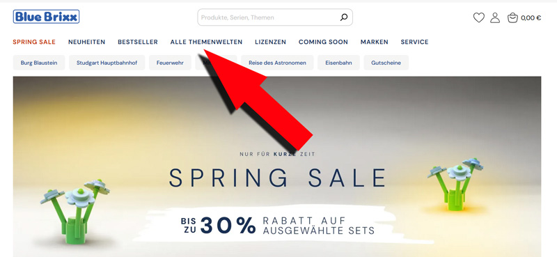 BlueBrixx EOL Artikel finden Guide