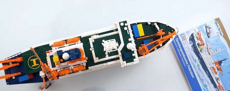 BlueBrixx Forschungseisbrecher Polarstern 108126 Draufsicht