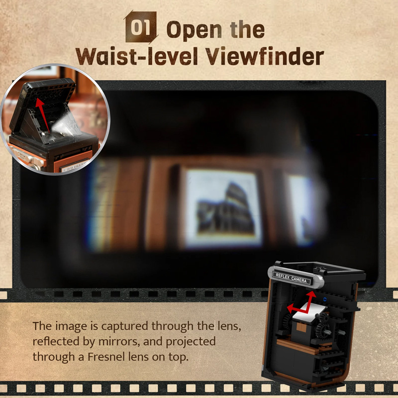 Pantasy 85050 Twin Lens Reflex Camera Funktion