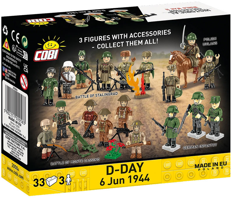 COBI 2058A D-Day 6 June 1944 Minifiguren