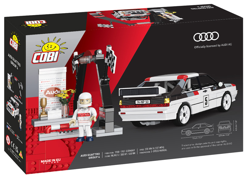 COBI 24666 Audi Quattro Group 4 (1981) 24666 Box