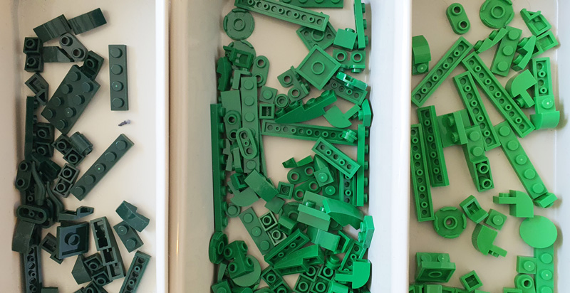 Lumibricks Weizenfeld mit Zypressen 21001 Aufbau 